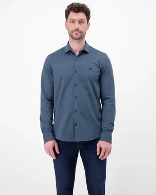 Lerros Jersey Overhemd - Classic Navy