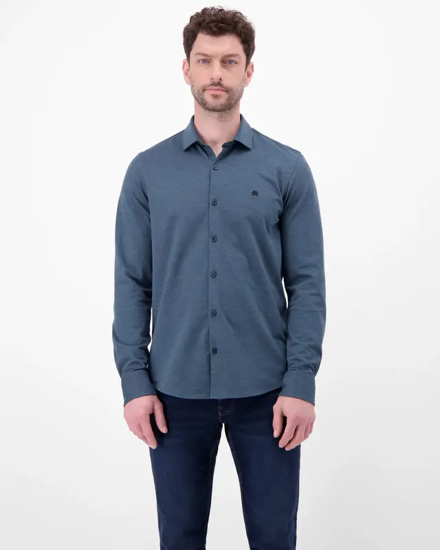 Lerros Jersey Hemd - Classic Navy