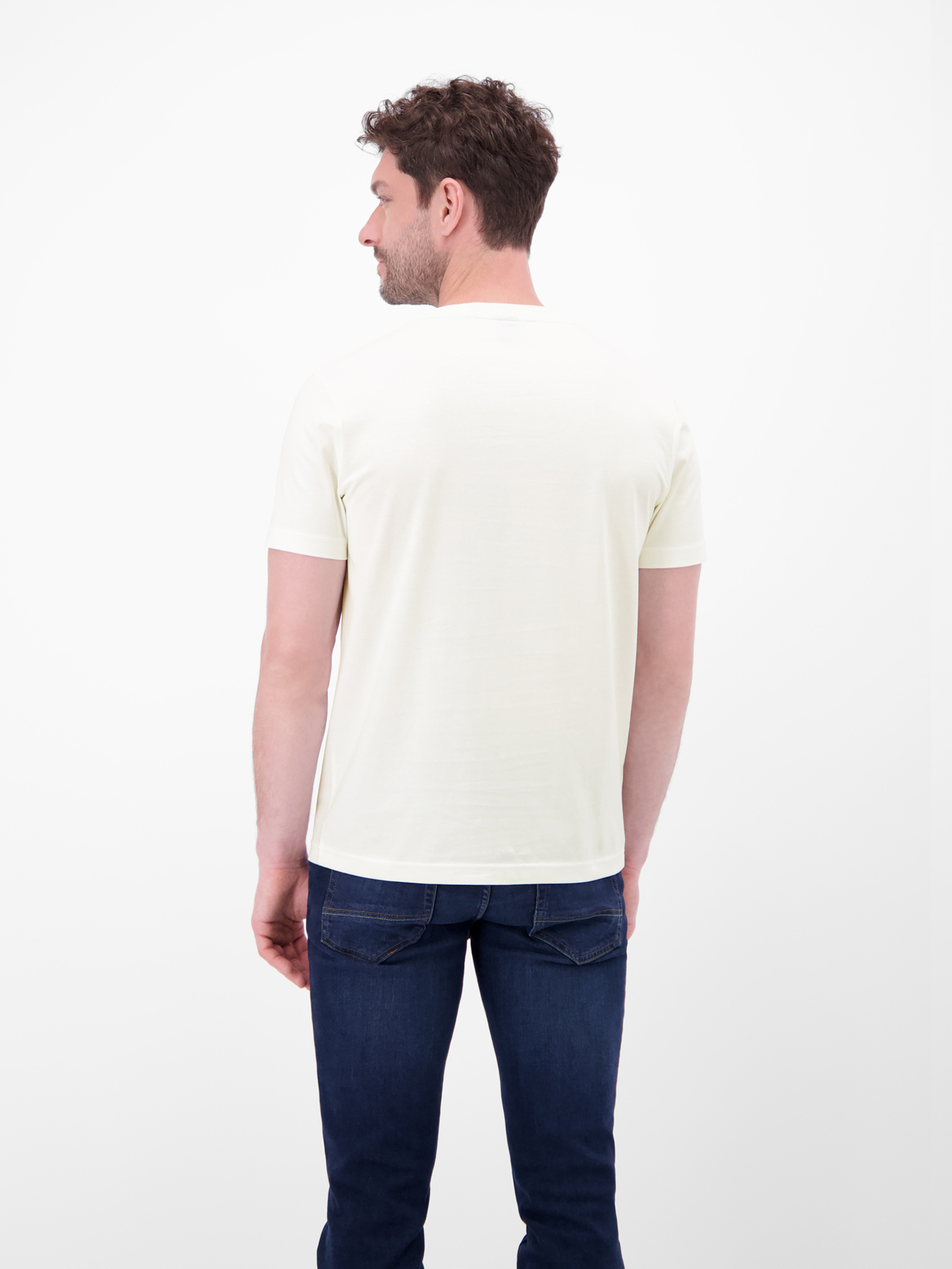 Lerros T-Shirt with Print - Broken White