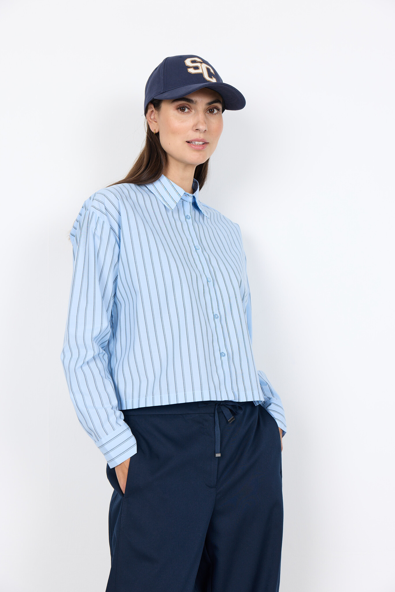 Soyaconcept Blouse Bardot 1 - Windsurfer Blue Combi