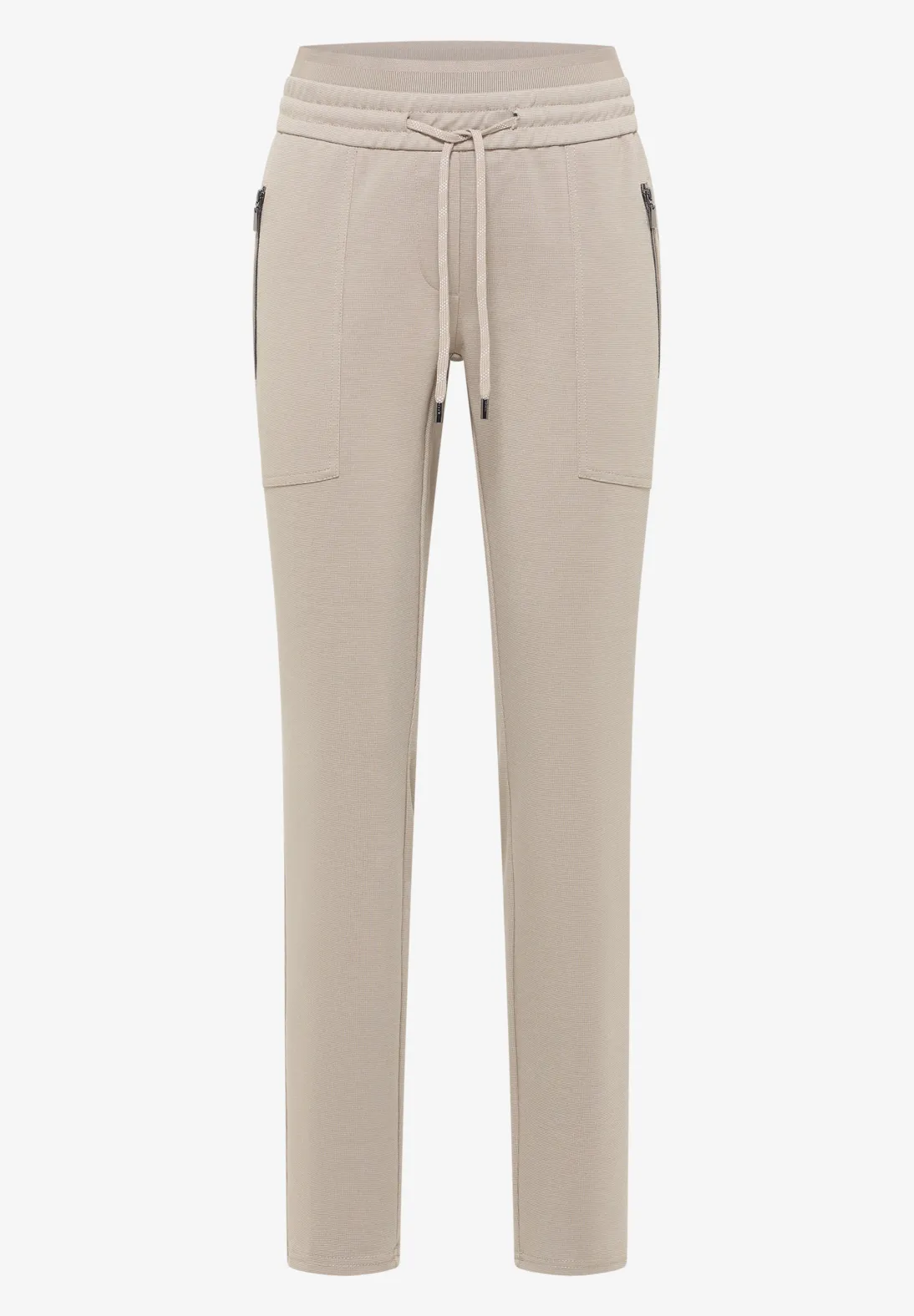 Cecil Casual Fit Broek Tracey - Urban Taupe Melange