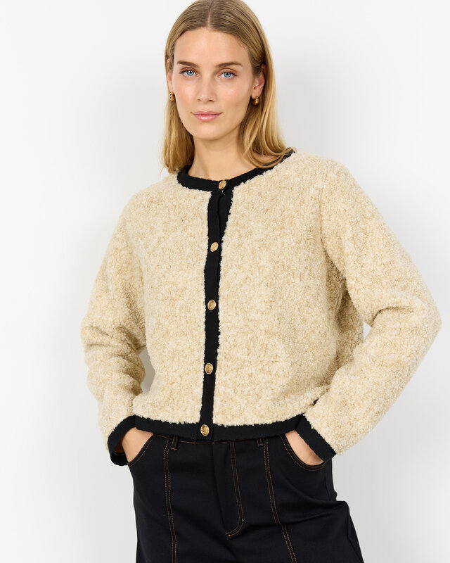 Soyaconcept Vest Bessie 7 - Cream Melange Combi