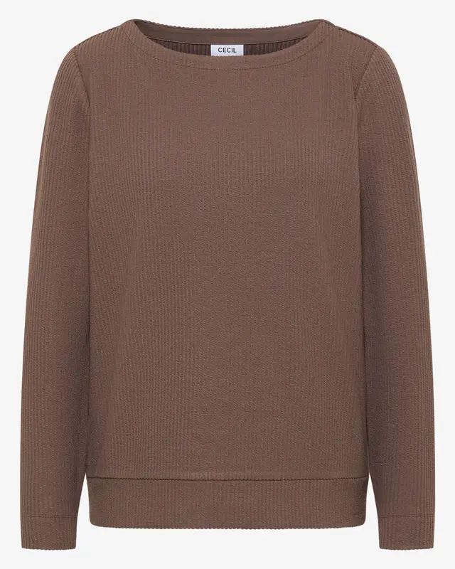 Cecil Shirt mit Struktur - Urban Taupe