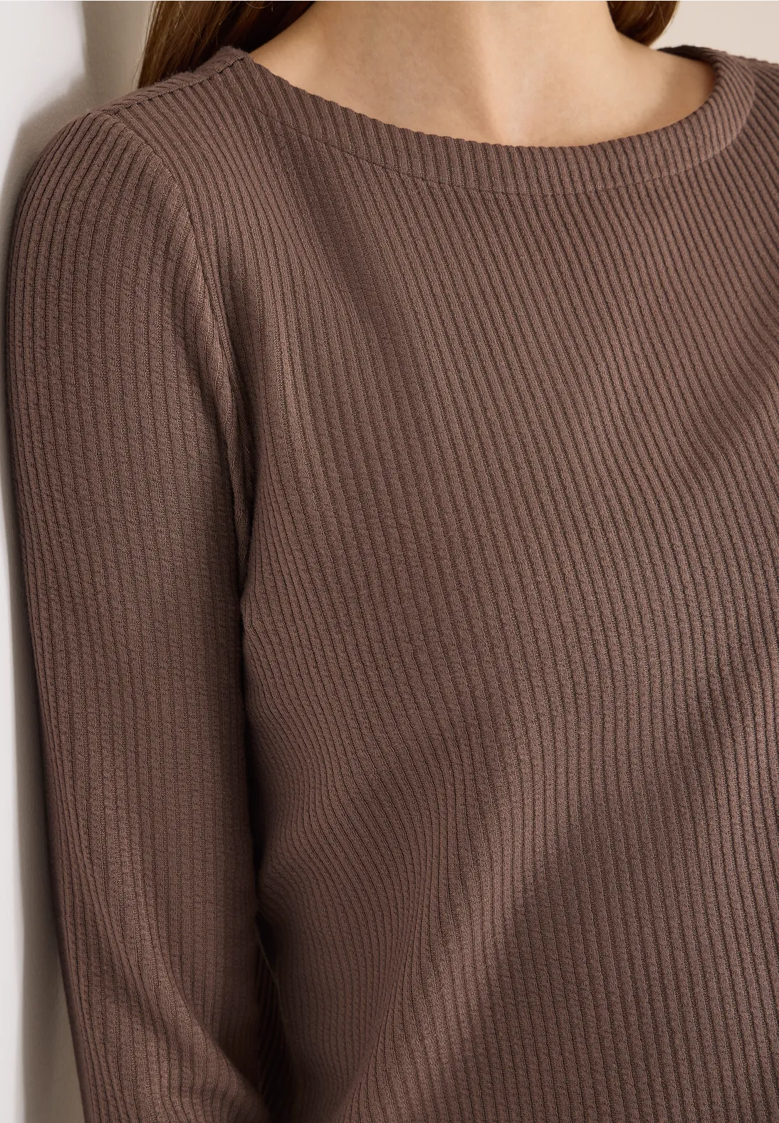 Cecil Shirt met Structuur - Urban Taupe