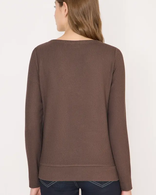 Cecil Shirt mit Struktur - Urban Taupe