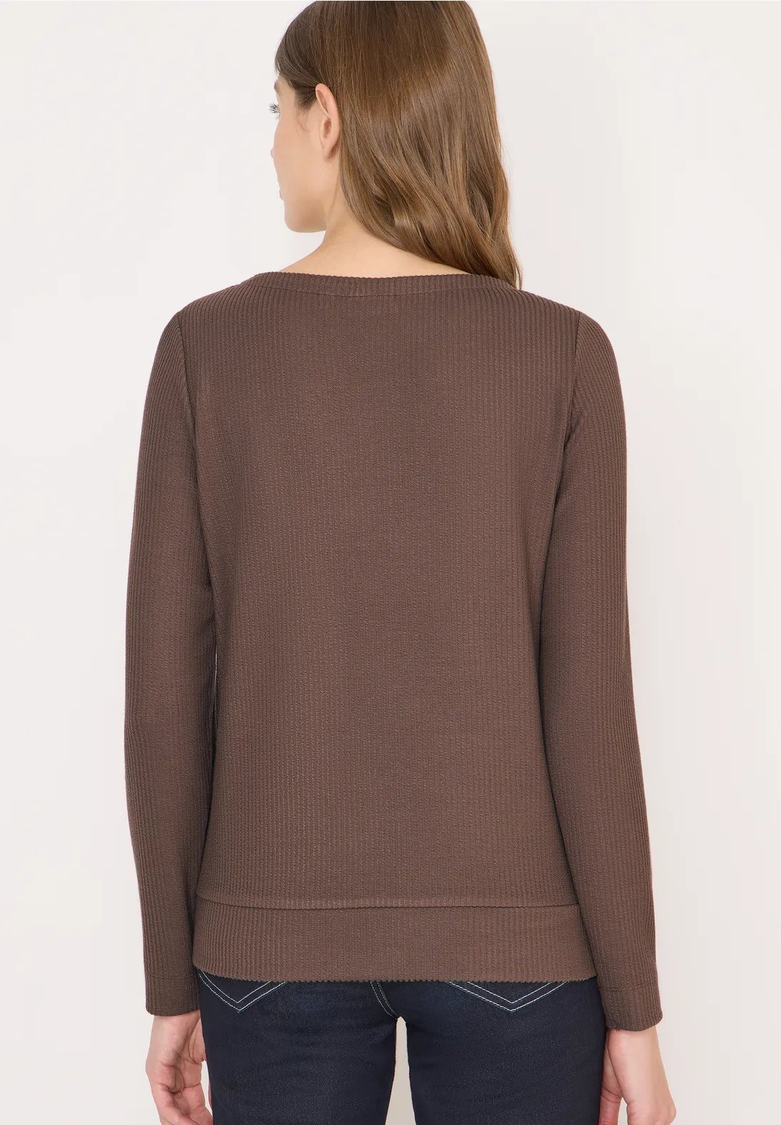 Cecil Shirt met Structuur - Urban Taupe