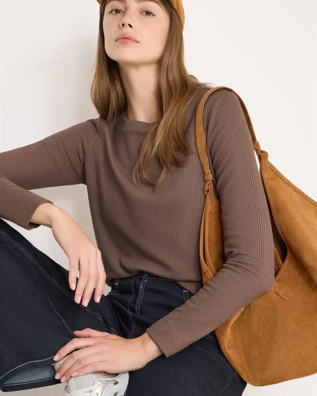 Cecil Shirt mit Struktur - Urban Taupe