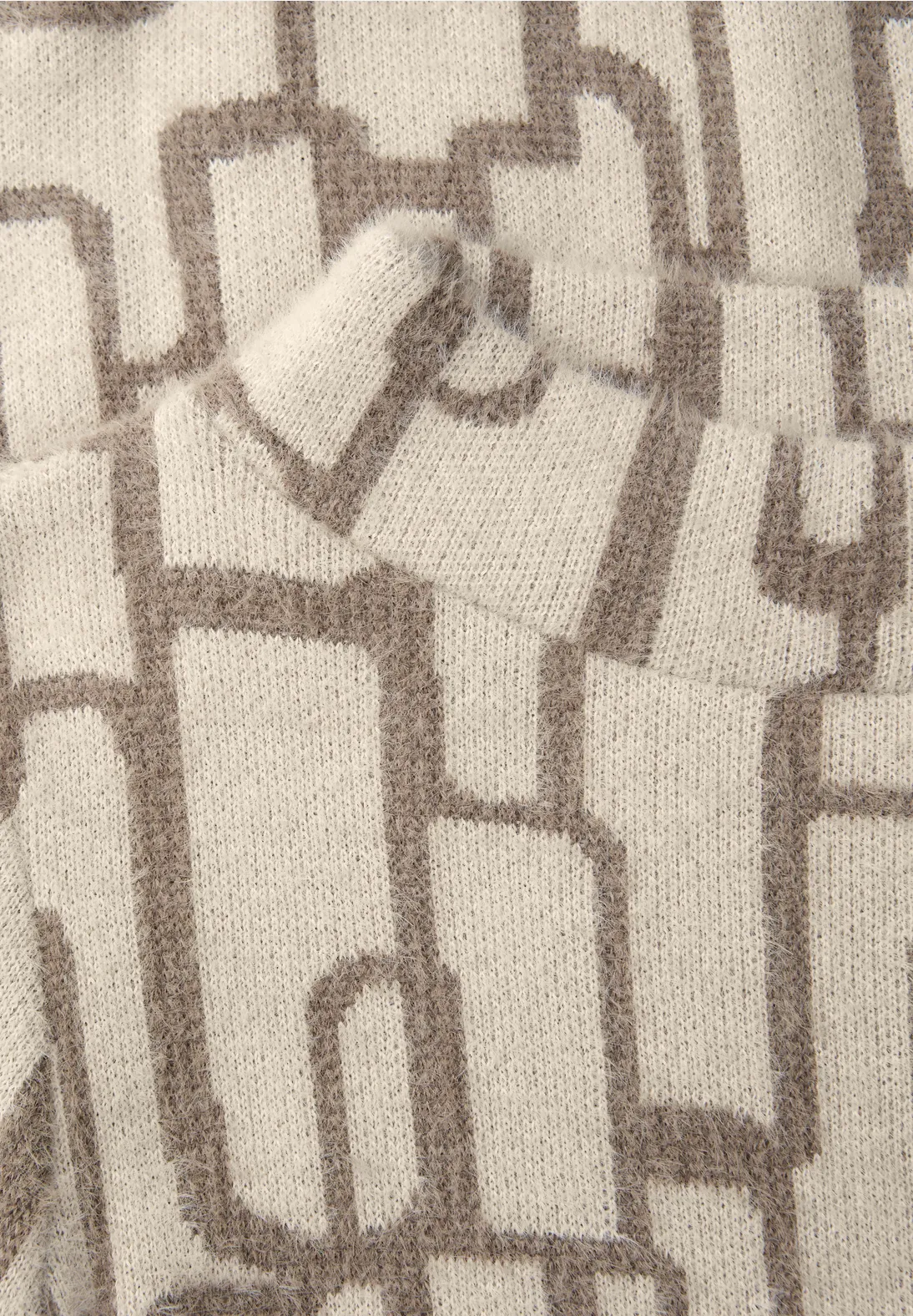 Street One Shirt with Print - Soft Beige