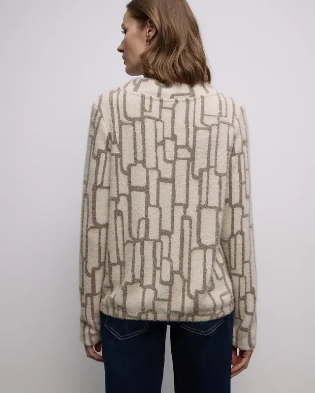 Street One Shirt with Print - Soft Beige