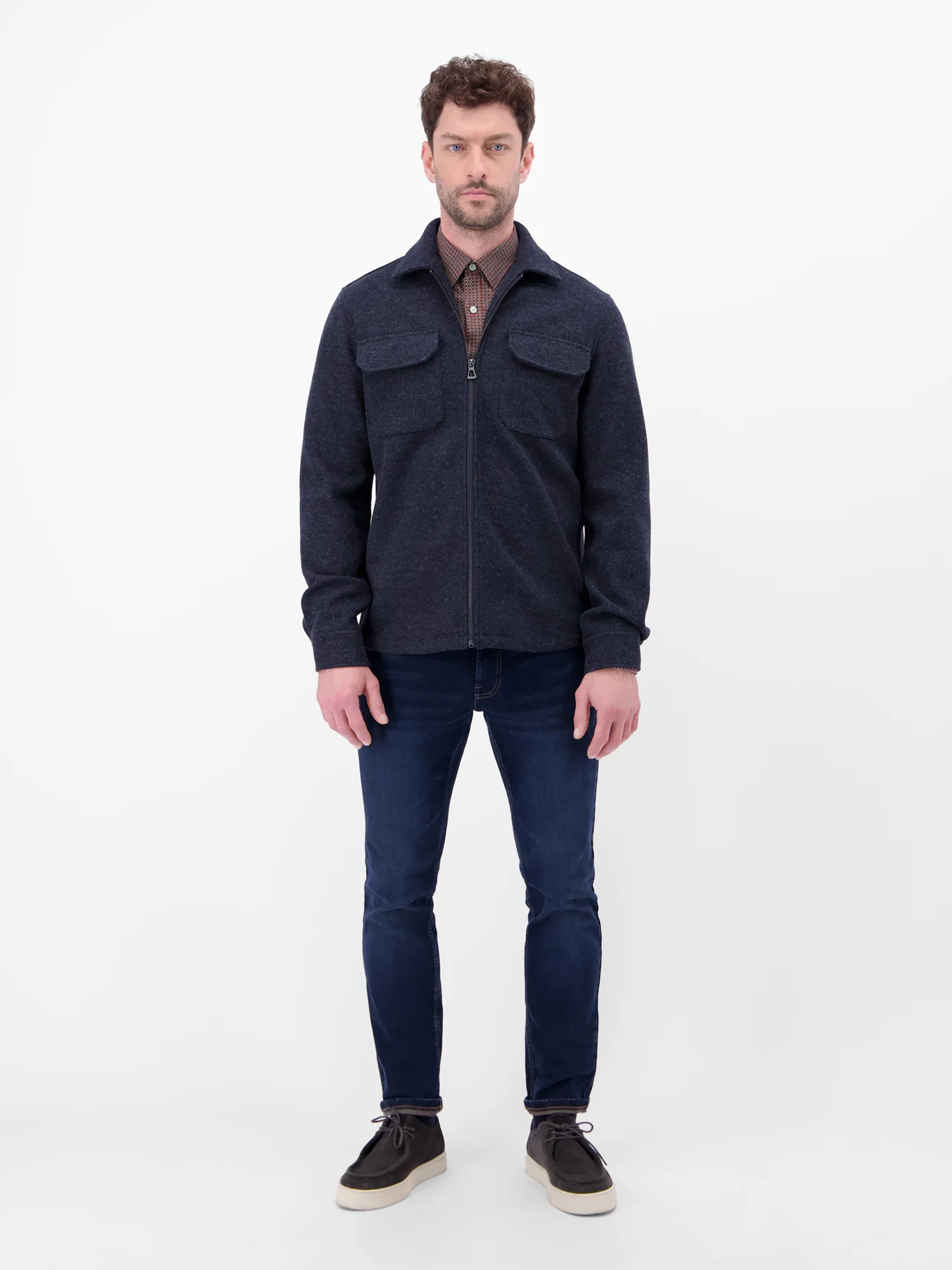 Lerros Overhemd with Print - Vivid Red