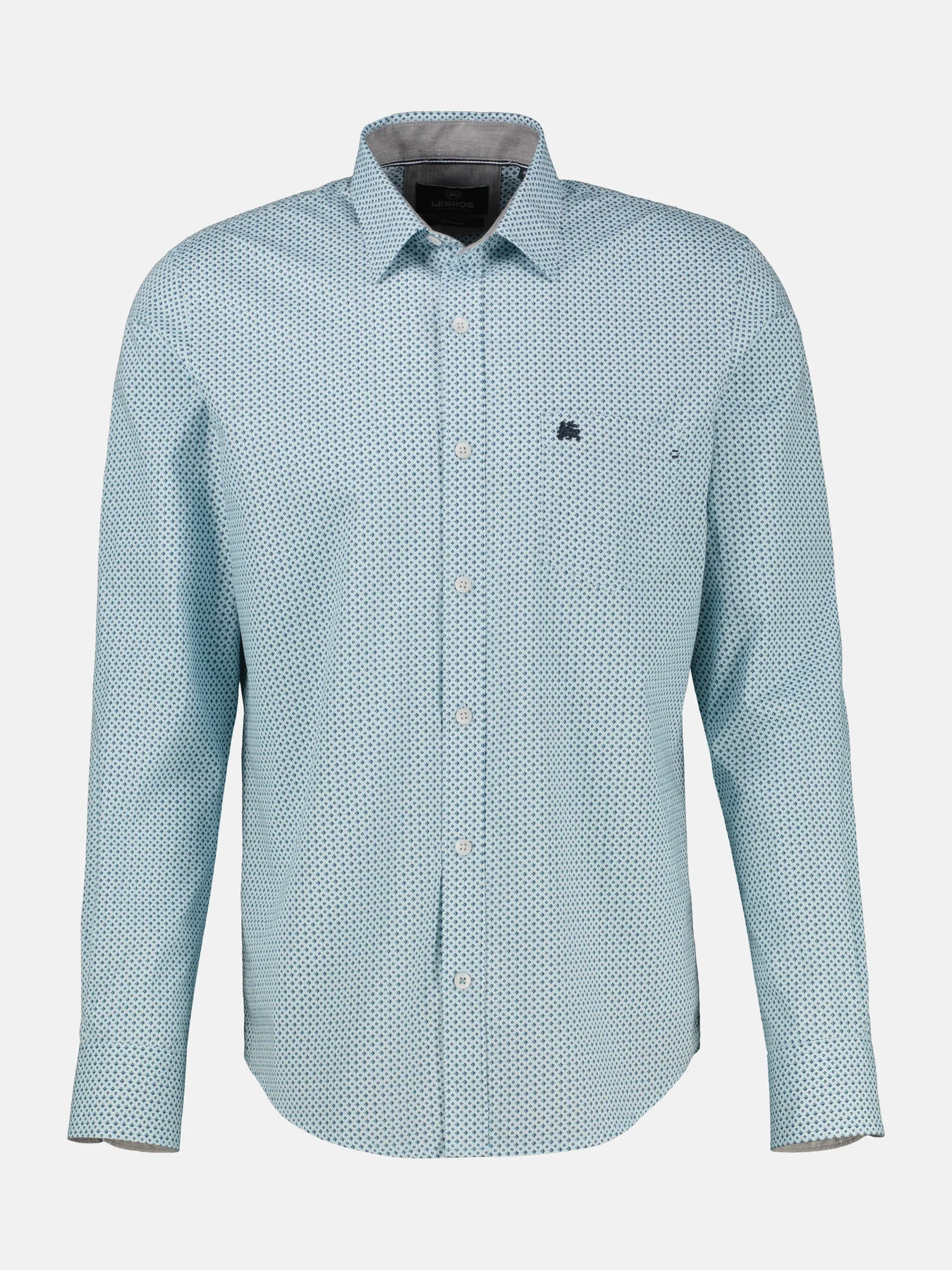 Lerros Hemd mit Print - Ice Blue
