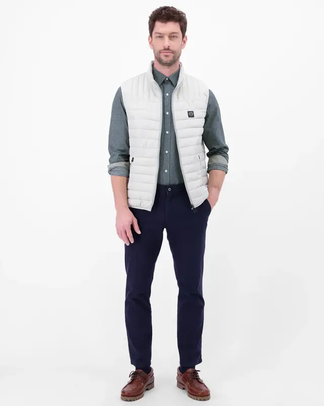 Lerros Overhemd with Print - Arctic Blue