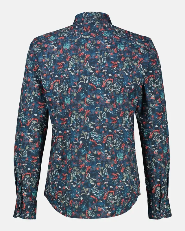 Lerros Shirt mit Blumenprint - Classic Navy