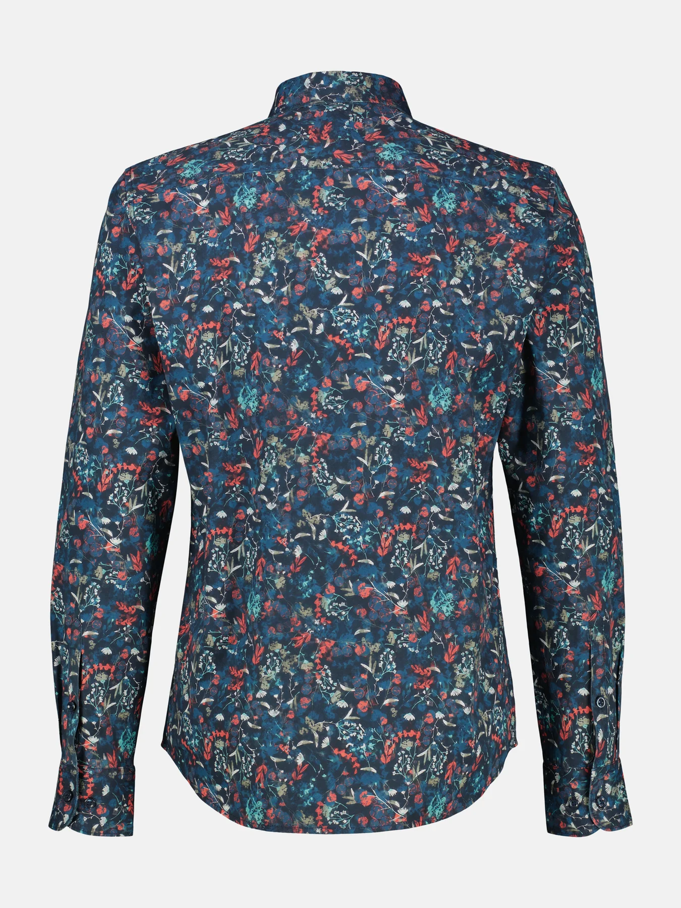Lerros Shirt met Bloemenprint - Classic Navy