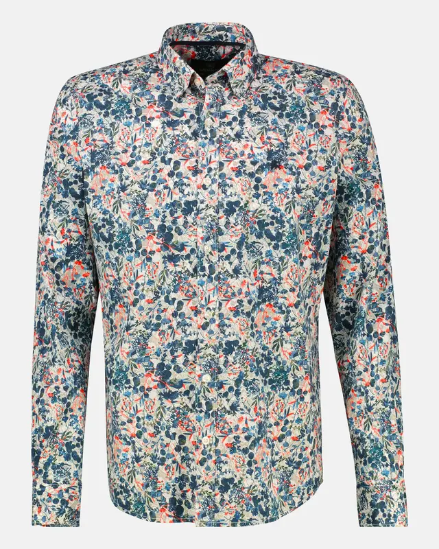 Lerros Shirt with Flowerprint - White