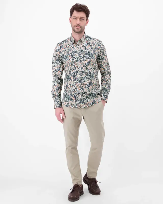 Lerros Shirt mit Blumenprint - White