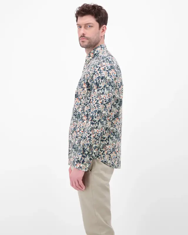 Lerros Shirt with Flowerprint - White