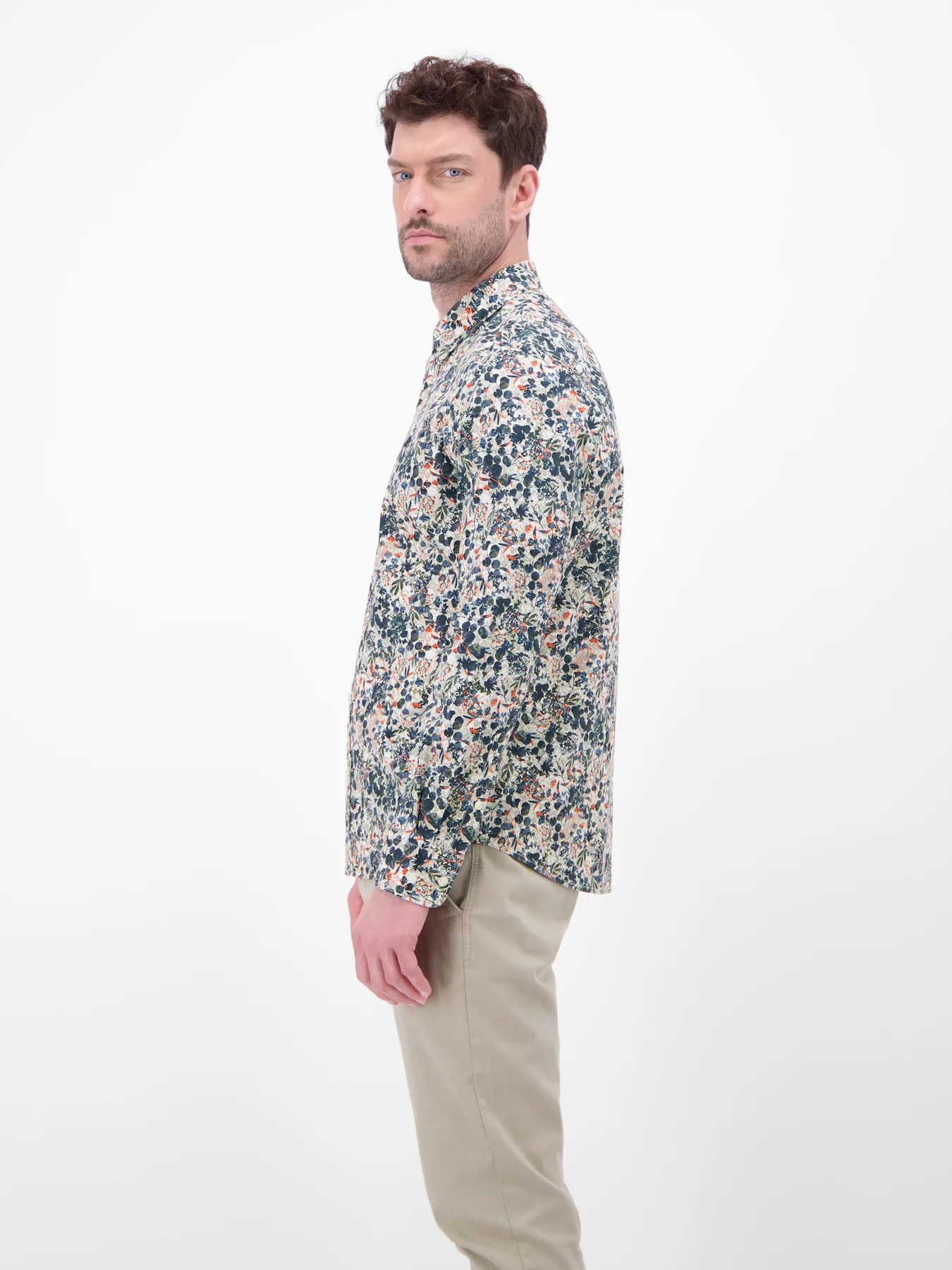 Lerros Shirt met Bloemenprint - White