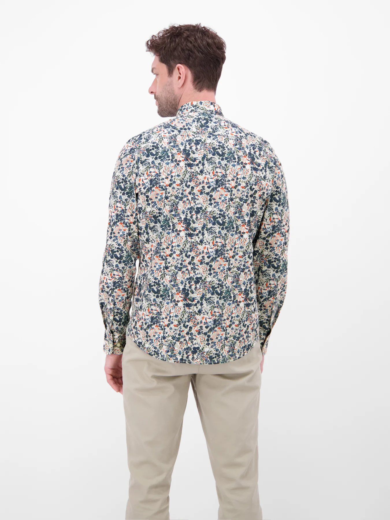 Lerros Shirt met Bloemenprint - White