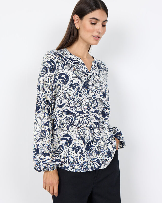 Soyaconcept Bluse Bayan 2 - Navy Combi