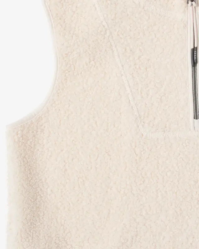 Cecil Teddy Troyer Weste - Teddy Vanilla White