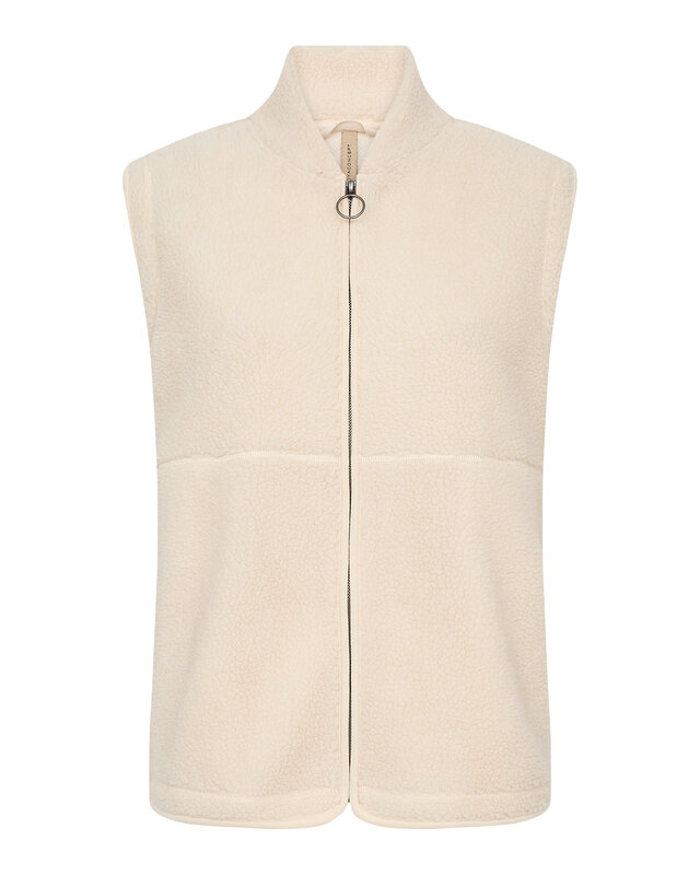 Soyaconcept Teddy Vest Onyx 3 - Cream