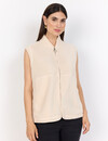 Soyaconcept Teddy Vest Onyx 3 - Cream