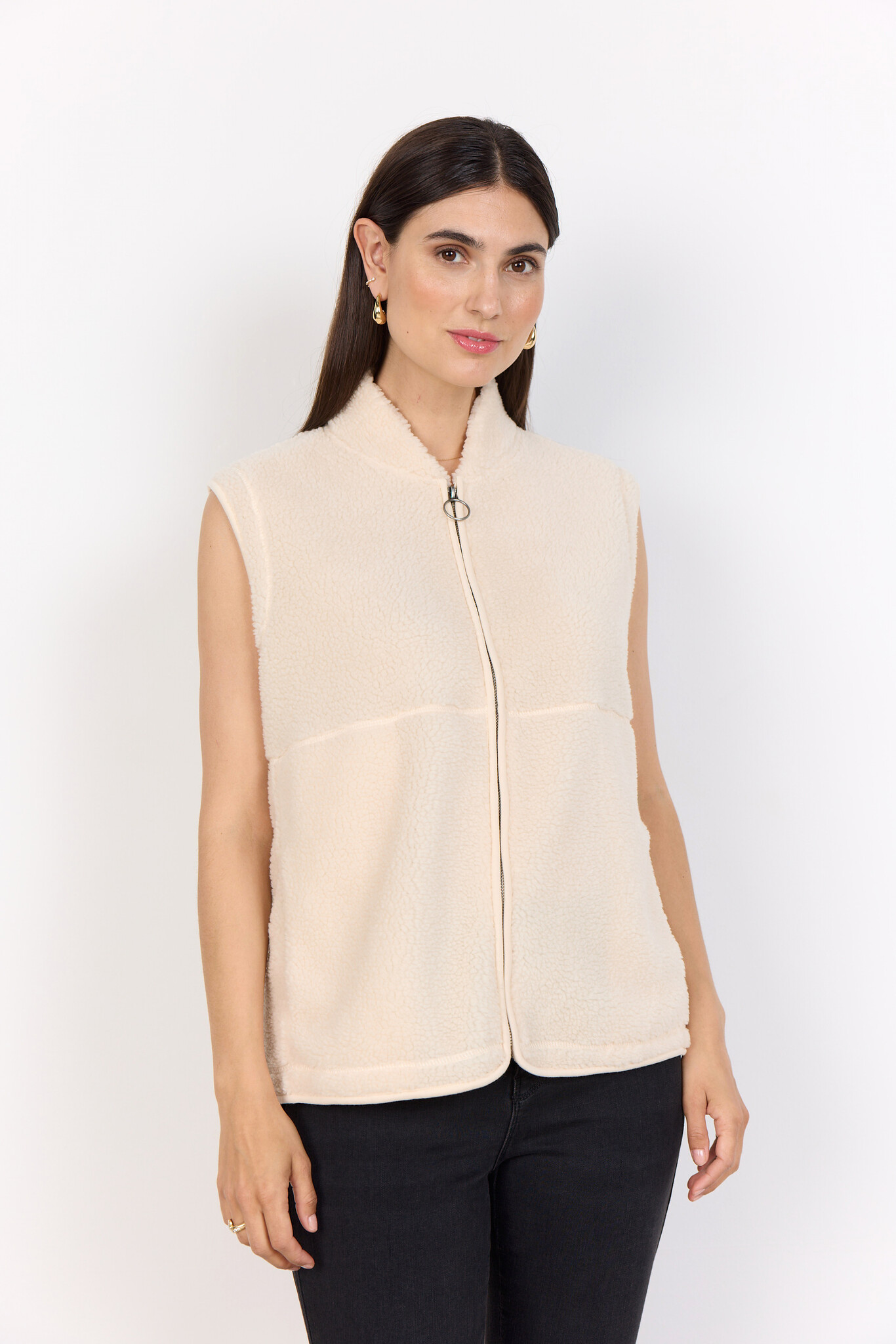 Soyaconcept Teddy Weste Onyx 3 - Cream