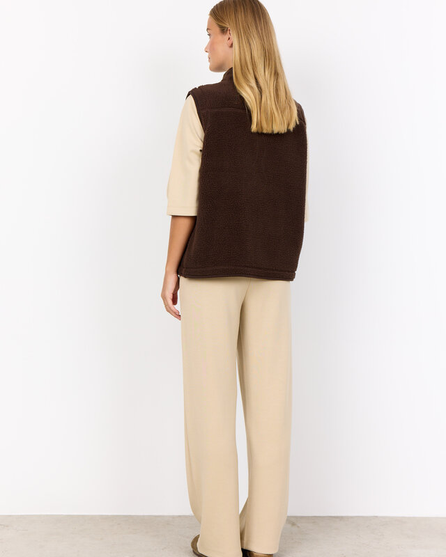 Soyaconcept Teddy Vest Onyx 3 - Hot Fudge