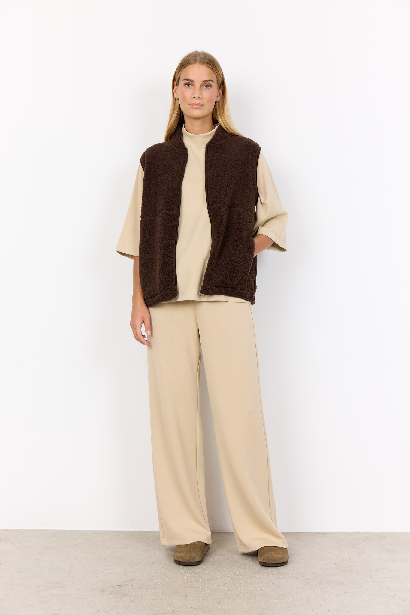 Soyaconcept Teddy Weste Onyx 3 - Hot Fudge