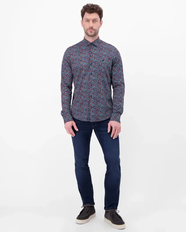 Lerros Jersey Overhemd - Vivid Red