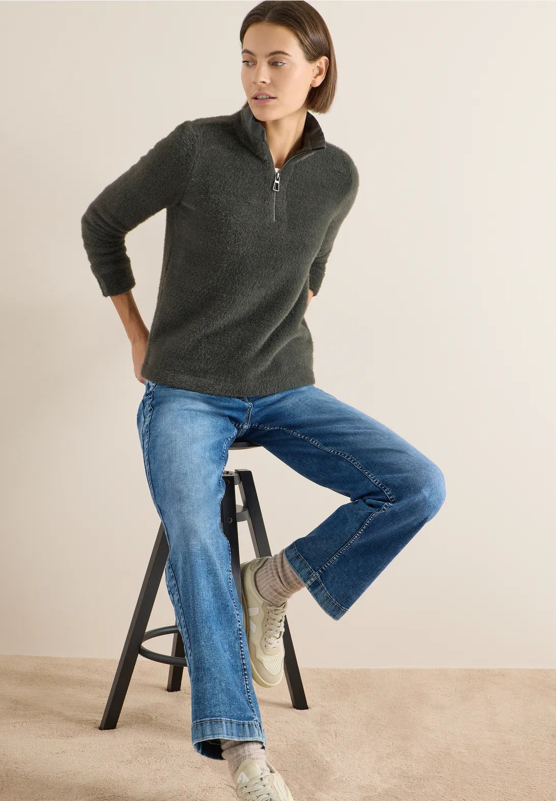 Cecil Featheryarn Shirt - Raw Khaki