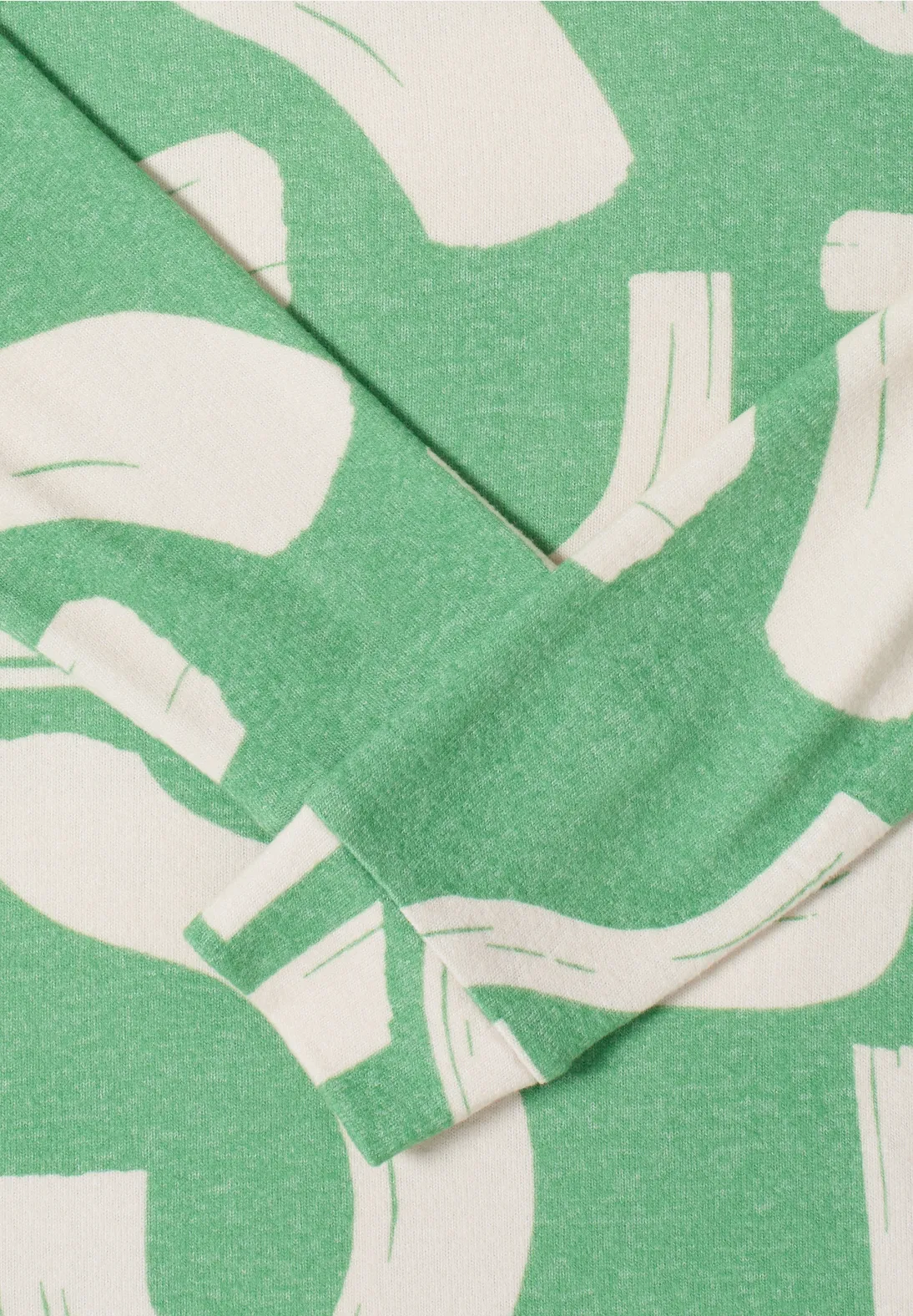 Cecil Gemêleerd Shirt met Patroon - Bamboo Green Melange