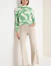 Cecil Printed Shirt - Bamboo Green Melange