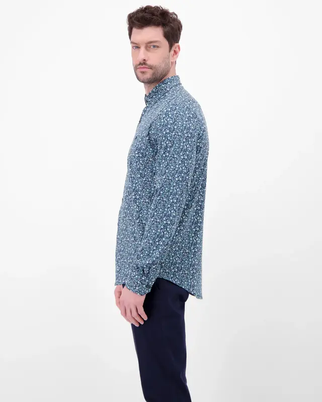 Lerros Jersey Hemd - Arctic Blue