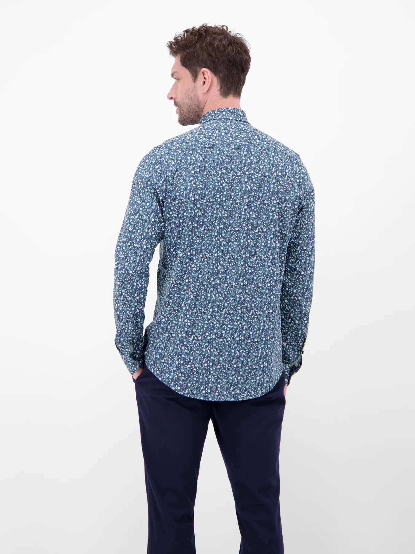 Lerros Jersey Hemd - Arctic Blue