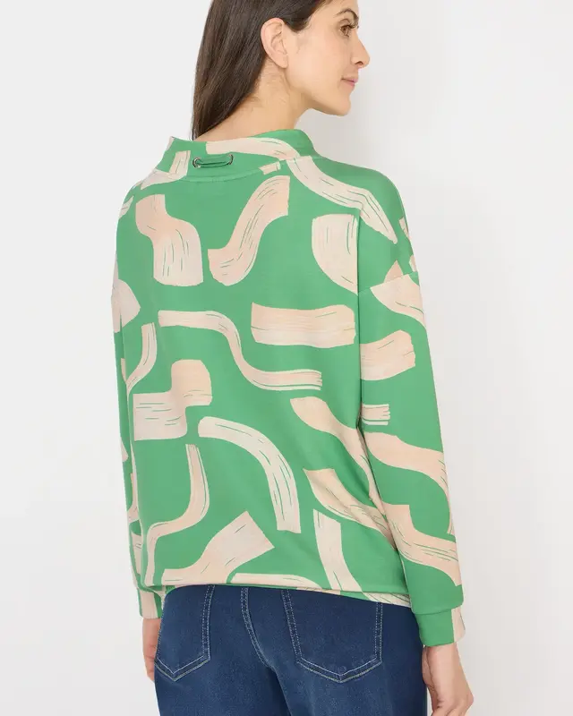Cecil Printed Shirt - Dark Bamboo Green