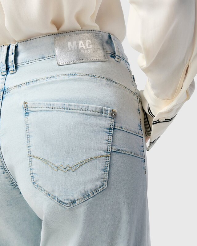 Mac Jeans  Rich Palazzo Jeans - Bleached Japan Blue