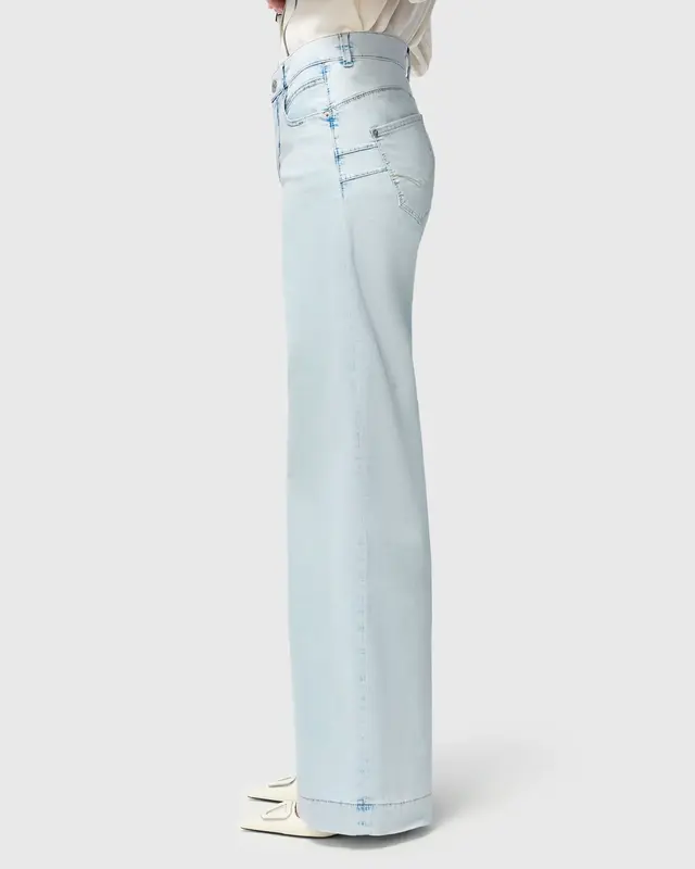 Mac Jeans  Rich Palazzo Jeans - Bleached Japan Blue