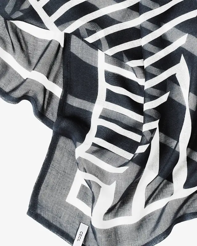 Cecil Bandana met Patroon - Universal Blue