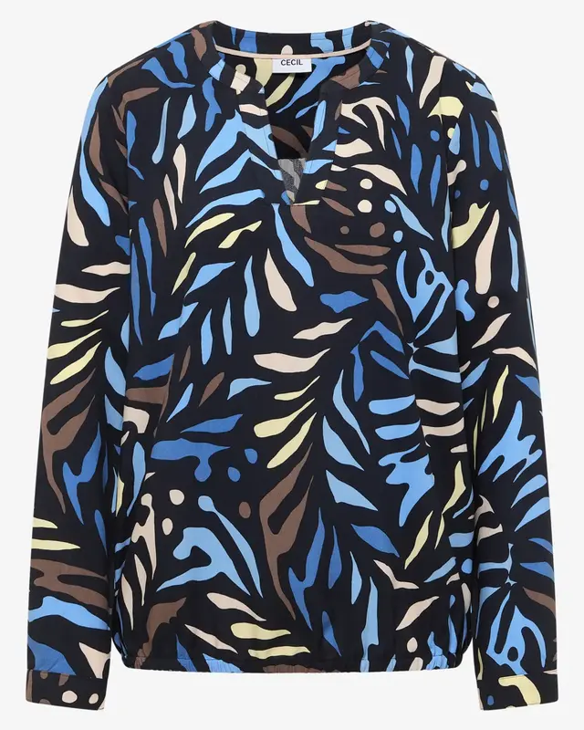 Cecil Gedesineerde Blouse - Universal Blue