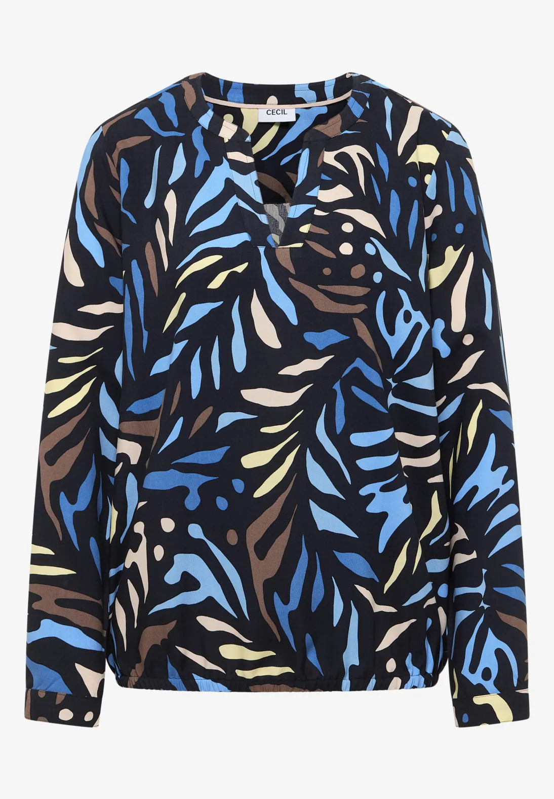 Cecil Gedesineerde Blouse - Universal Blue
