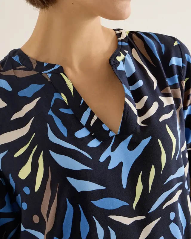 Cecil Gedesineerde Blouse - Universal Blue