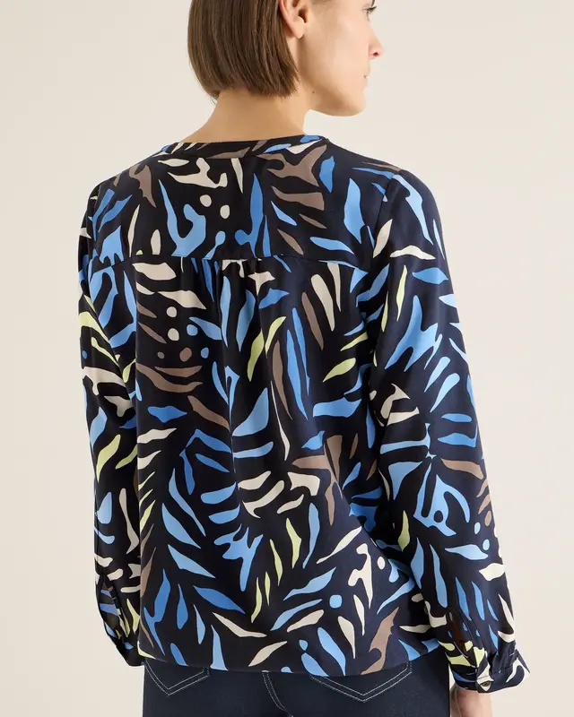 Cecil Gedesineerde Blouse - Universal Blue