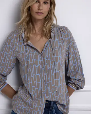 Street One Print Tuniek - Frosted Blue