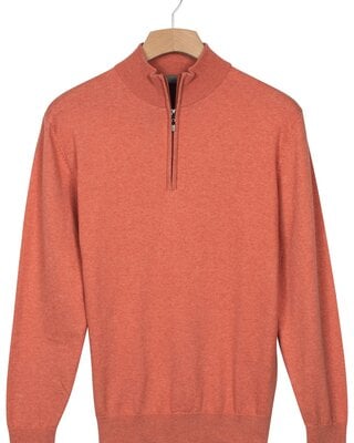Baileys Pullover mit Zipper - Apricot