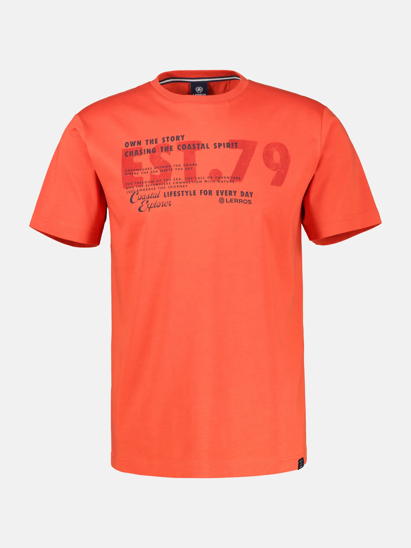 Lerros T-Shirt mit Brustprint - Vivid Red