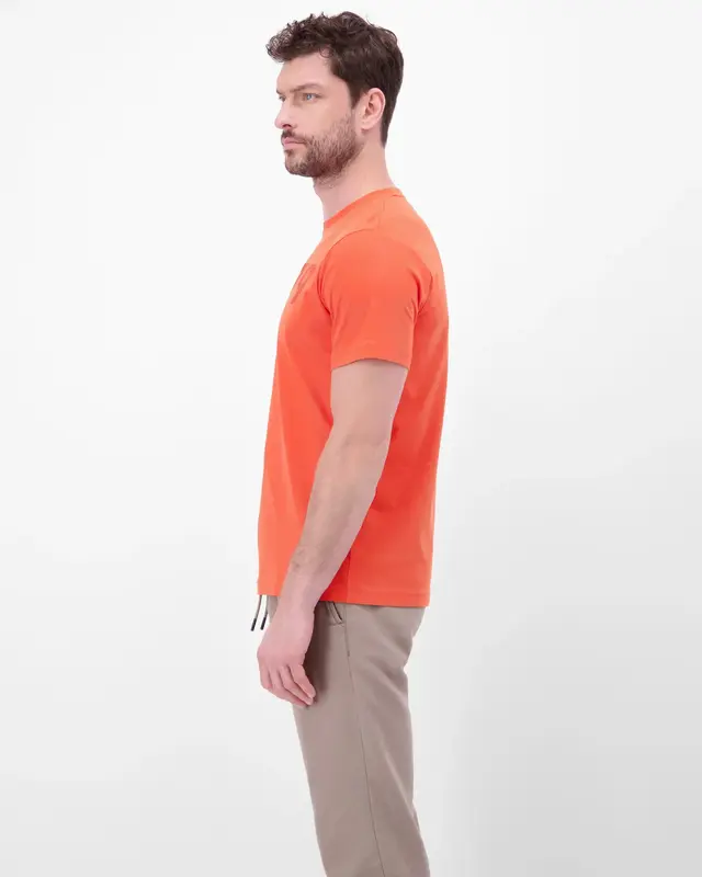 Lerros T-Shirt mit Brustprint - Vivid Red