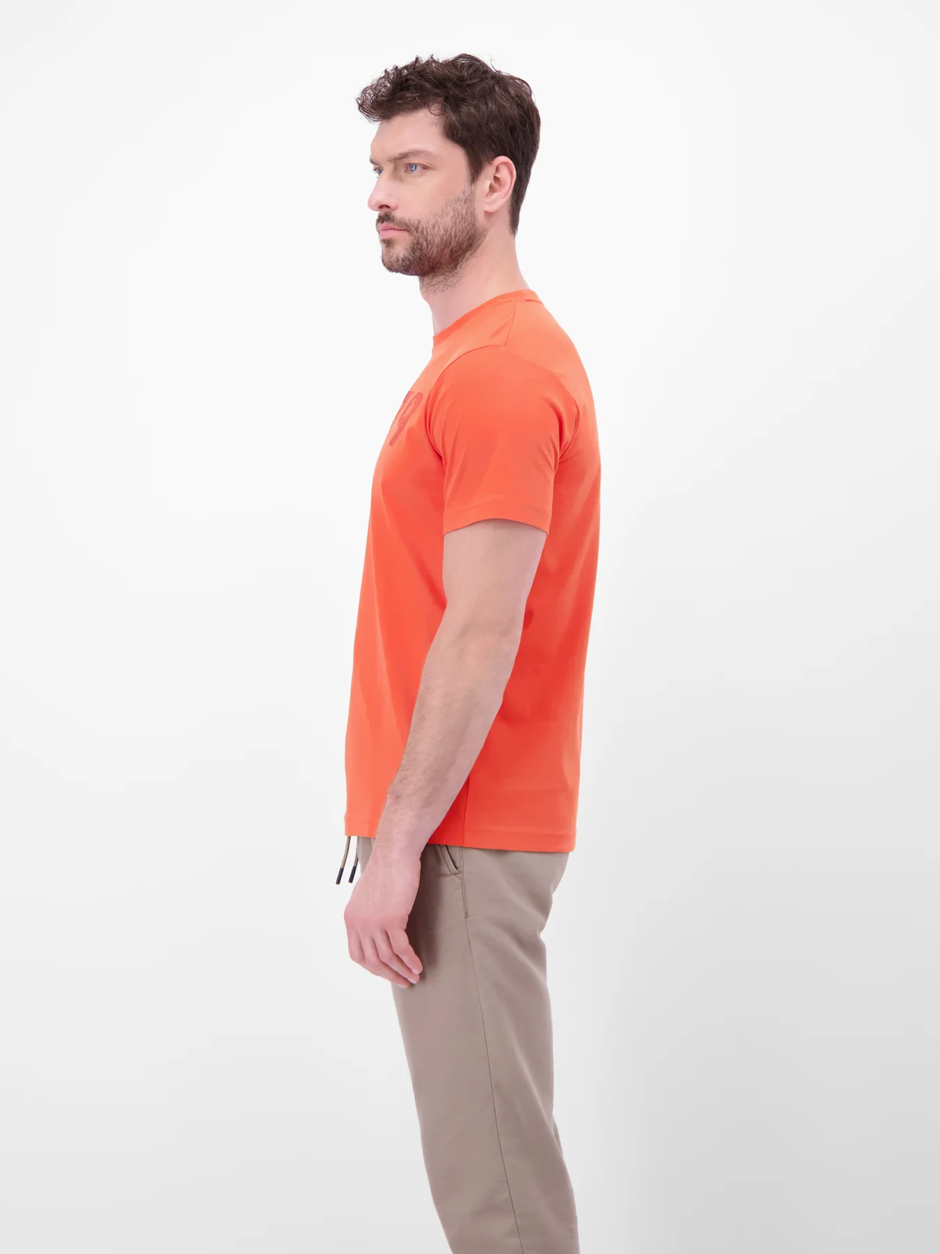 Lerros T-Shirt met Borstprint - Vivid Red