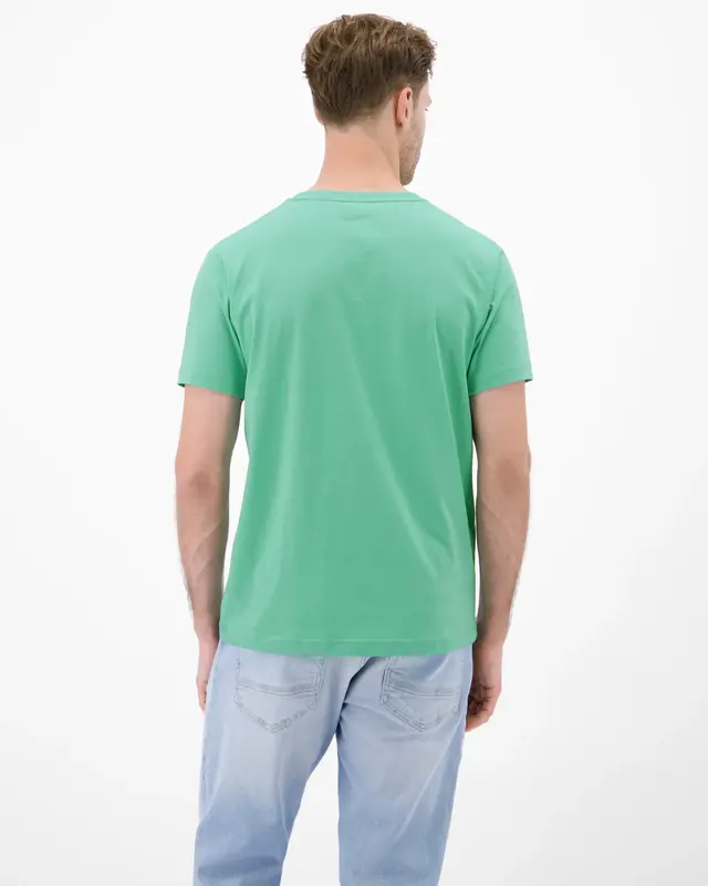 Lerros T-Shirt mit Brustprint - Mint Water